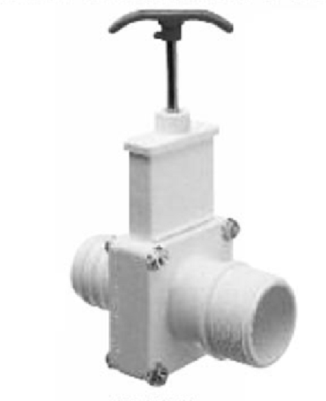 KNIFE GATE VALVE 1 1/2" HOSE X MIP
