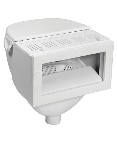 DELUXE WIDEMOUTH WHITE ABOVEGROUND SKIMMER, COMPLETE
