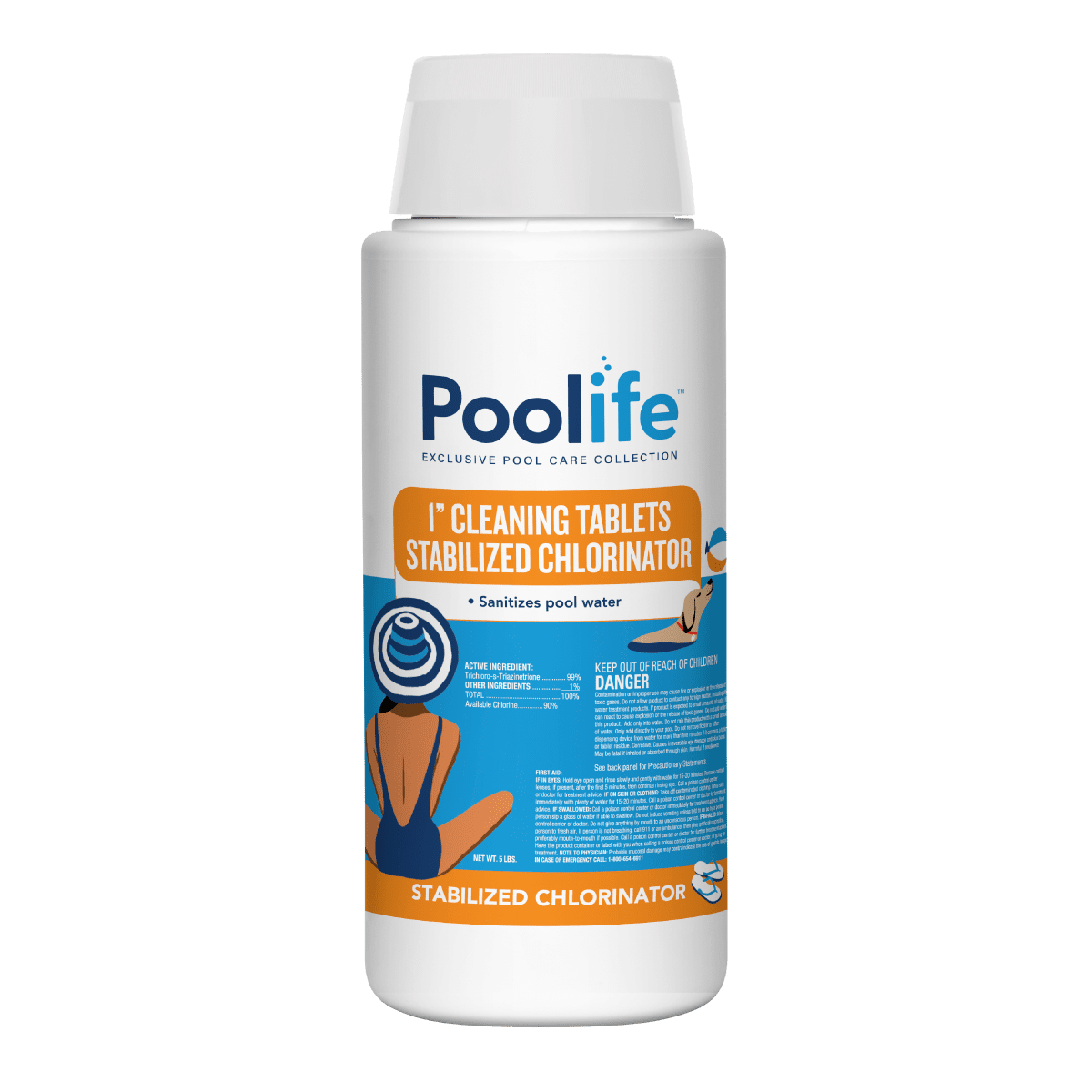 POOLIFE 1" CLEANING TABLETS 5LB