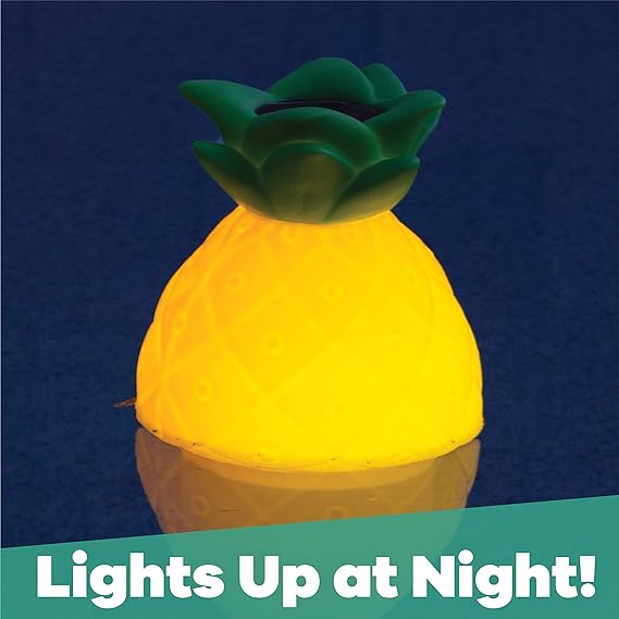 GAME SOLAR LIGHT UP PINEAPPLE 3" TAB DISPENSER
