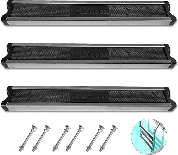 Stainless Steel Pool Ladder Steps Replacement 3-Pack 18.37"