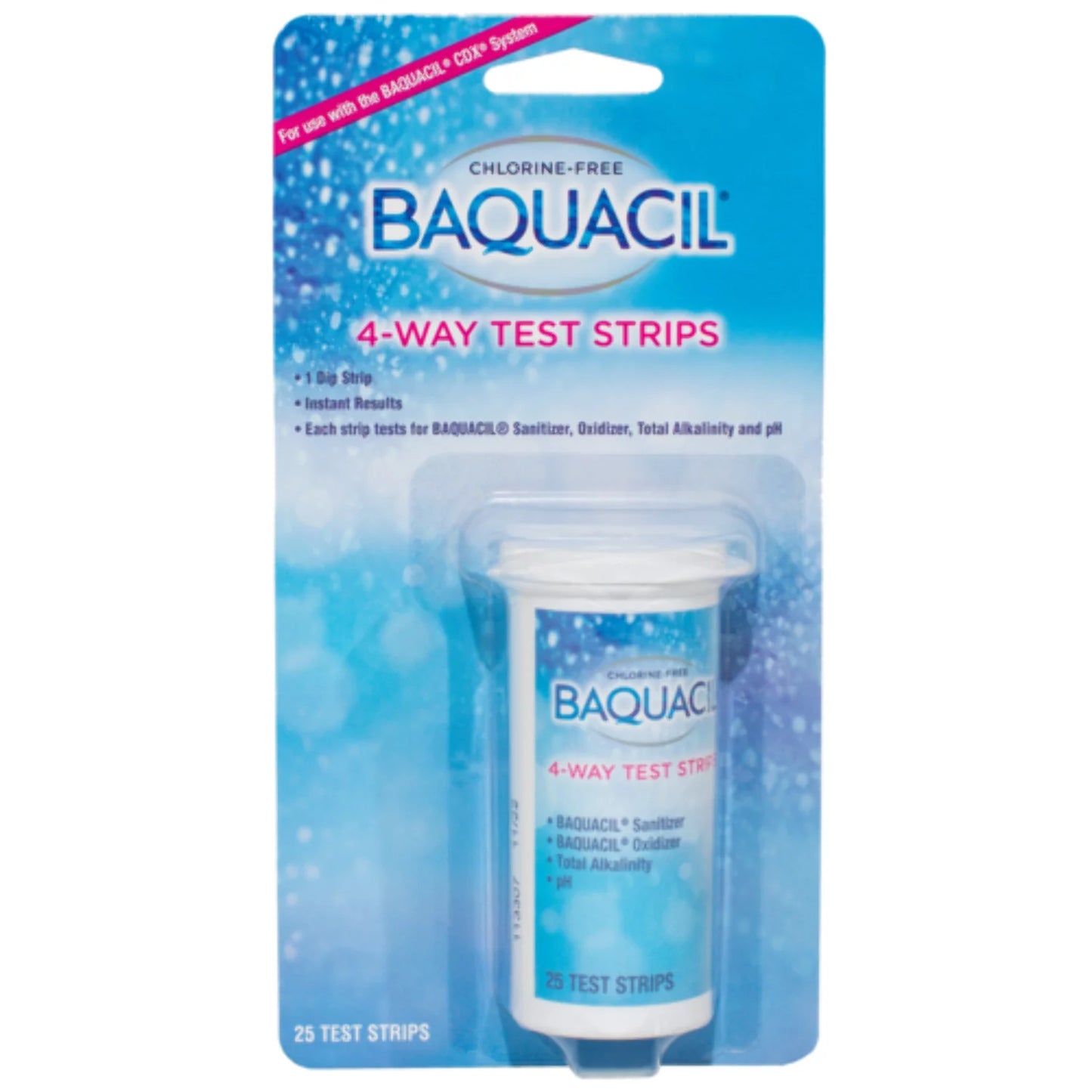 BAQUACIL 4 WAY TEST STRIPS WITH OXI PAD