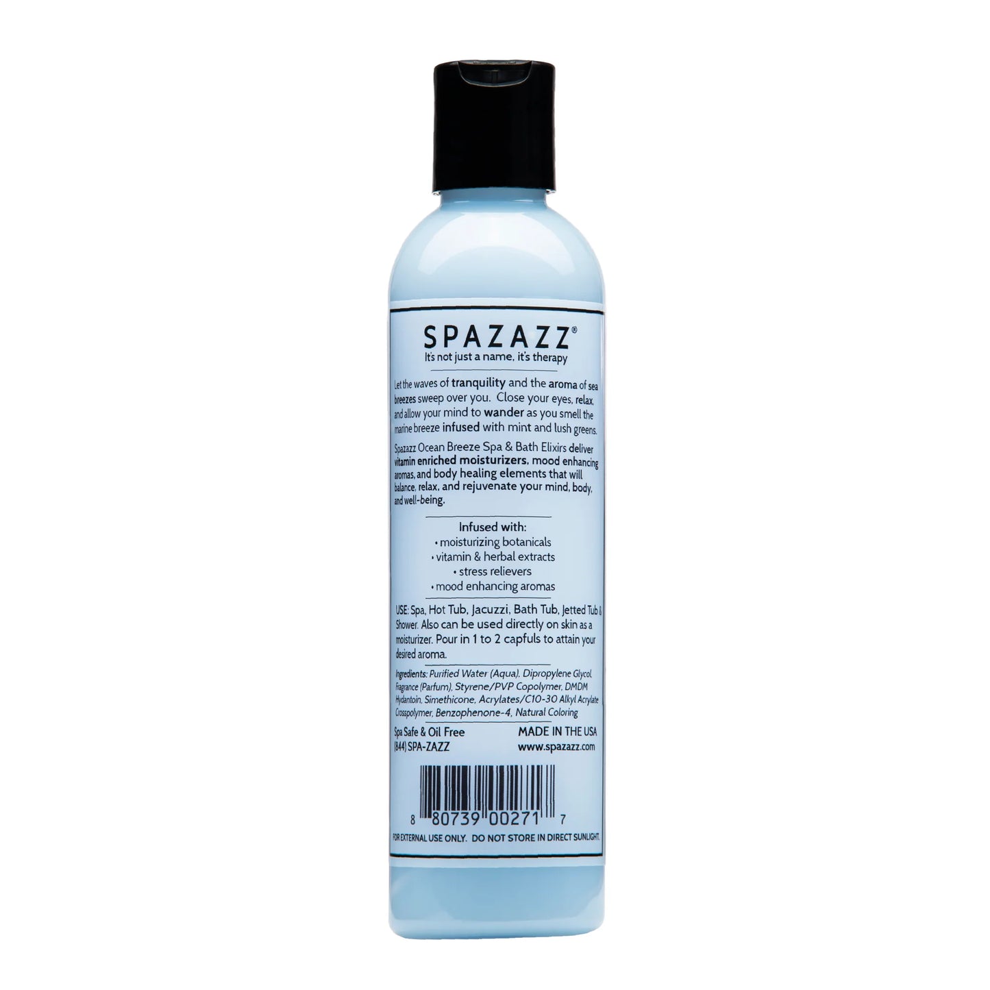 SPAZAZZ - OCEAN BREEZE- TRANQUILITY BOTANICALS