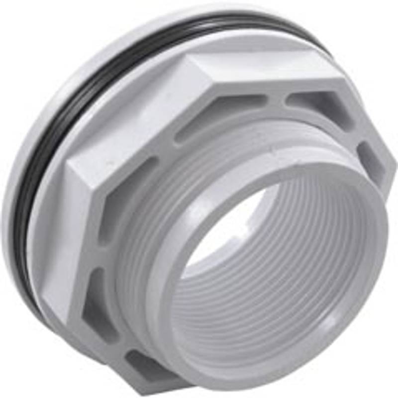 1.5" FPT WHITE AG INLET FITTING W/LOCKNUT FITTING SP1023