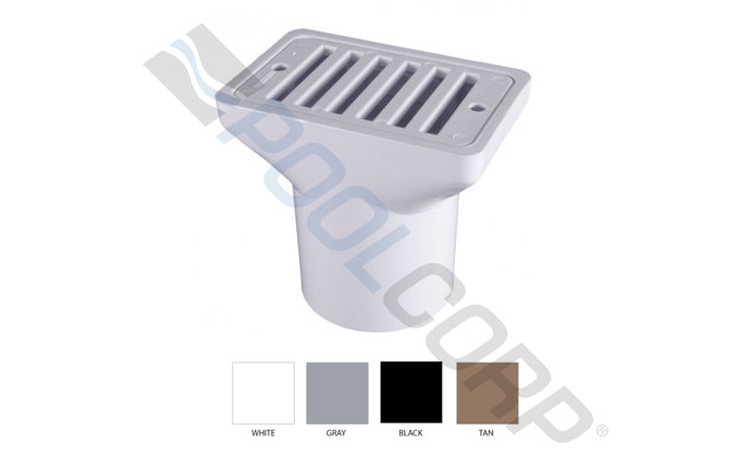 Super-Pro 2" FPT x 2" S White Deck Drain