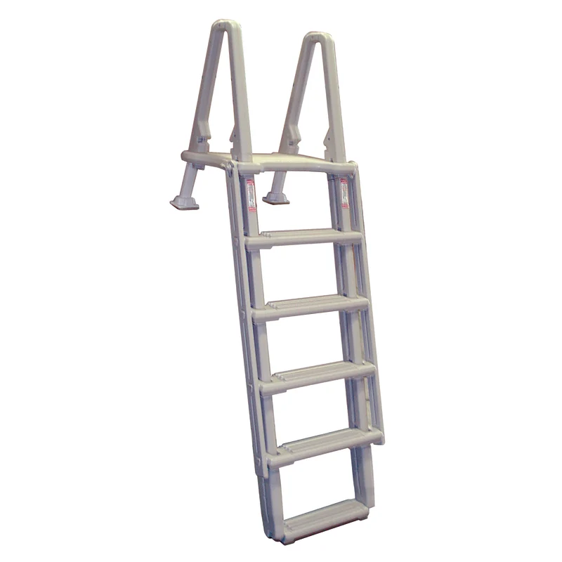 ABOVE GROUND POOL GROUND TO CURVE STEP ENTRY LADDER , 48-54" BEIGE