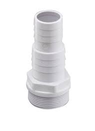 BARBED HOSE ADAPTER 1.25"-1.5" BLACK OR WHITE