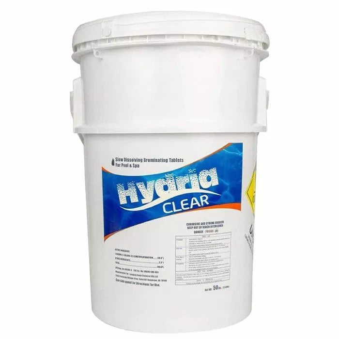 Hydria Clear 50 lb Drum 1" Bromine Tabs