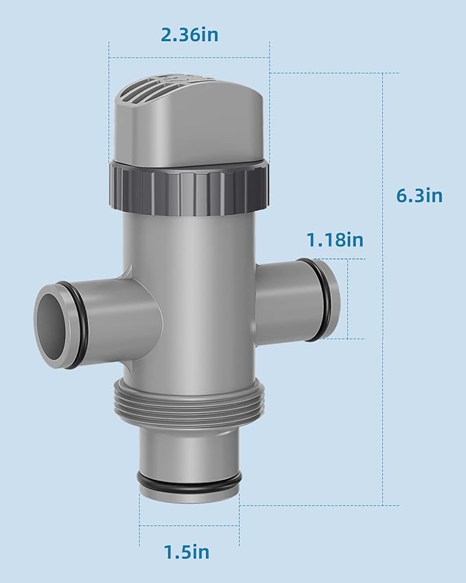 INTEX DUAL SPLIT HOSE PLUNGER VALVE