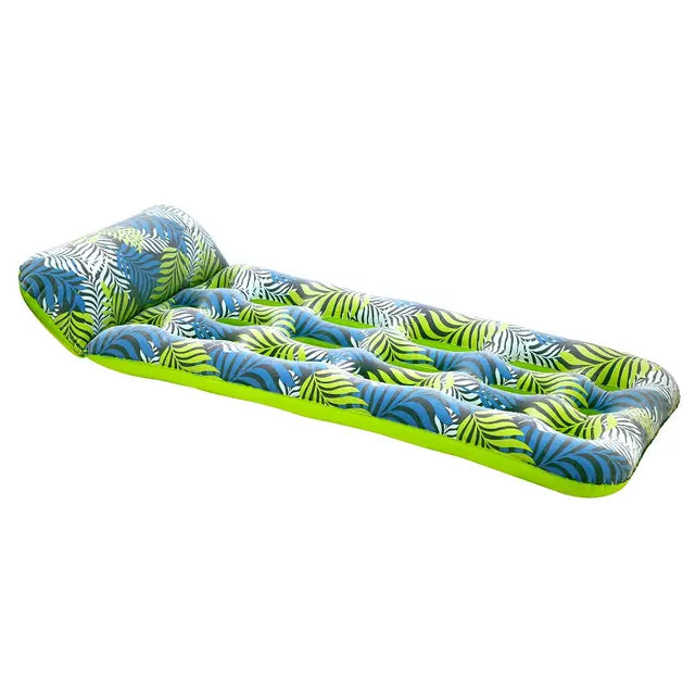 AQUA LEISURE CONTOUR LOUNGER, GREEN LEAF