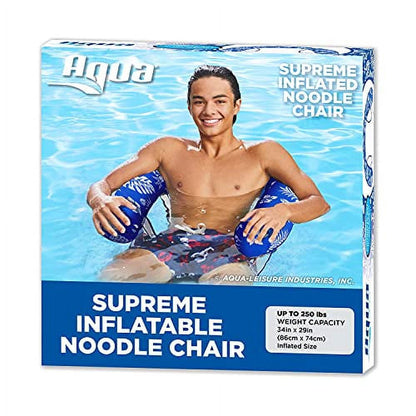 AQUA INFLATABLE MESH NOODLE CHAIR