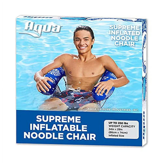 AQUA INFLATABLE MESH NOODLE CHAIR