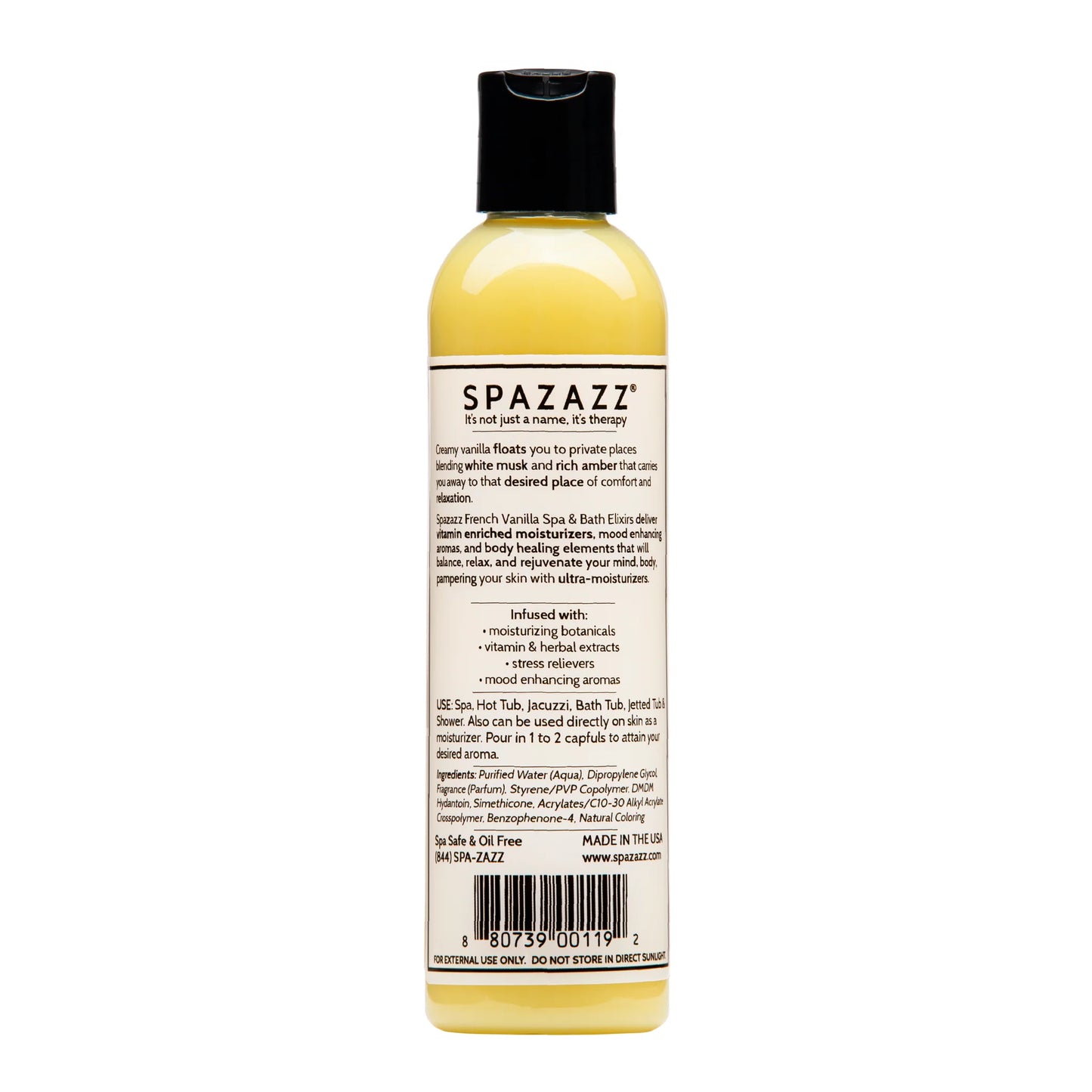 SPAZAZZ  FRENCH VANILLA- CALM BOTANICALS