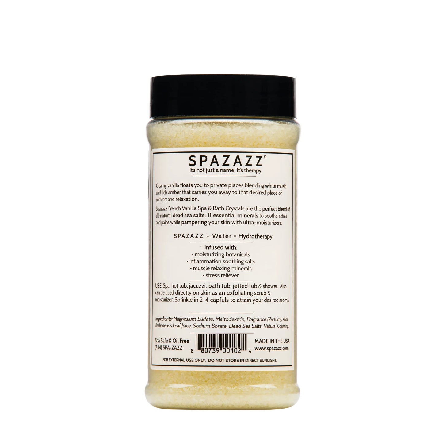 SPAZAZZ  FRENCH VANILLA- CALM BOTANICALS