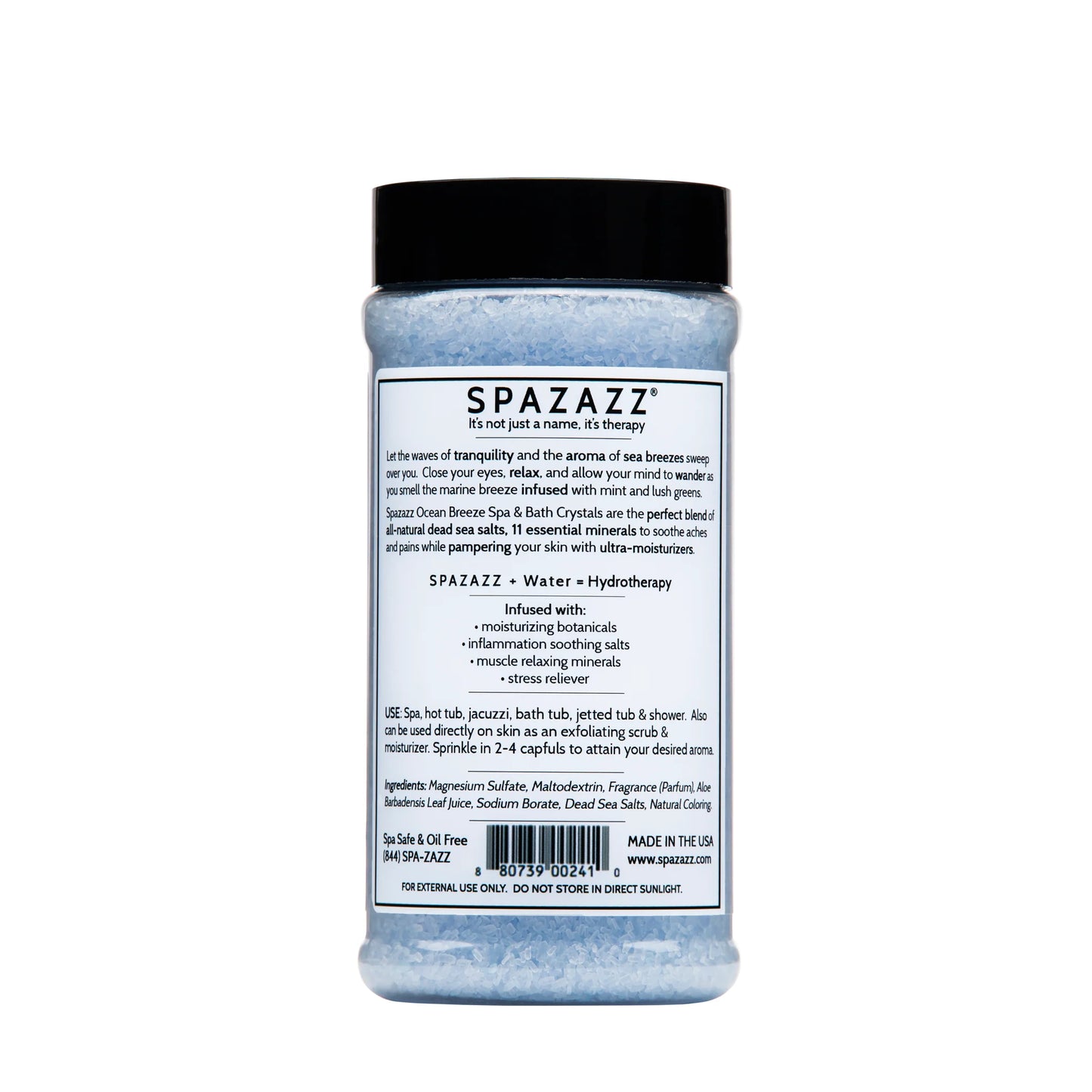 SPAZAZZ - OCEAN BREEZE- TRANQUILITY BOTANICALS