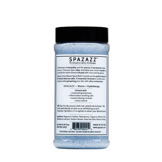 SPAZAZZ - OCEAN BREEZE- TRANQUILITY BOTANICALS