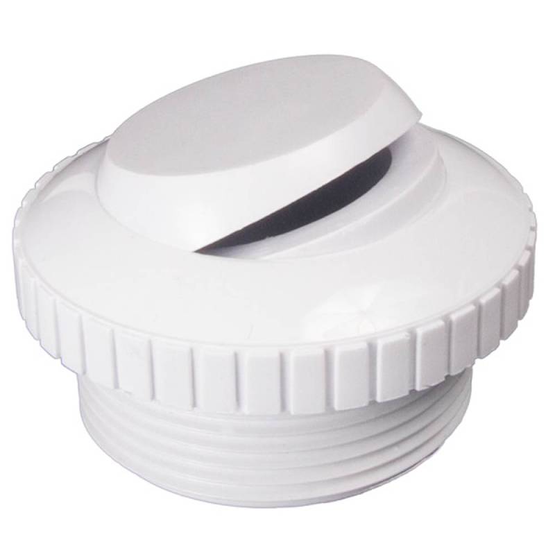 SUPER PRO 1.5" MPT WHITE HYDROSTREAM FITTING W/ SLOTTED OPENING