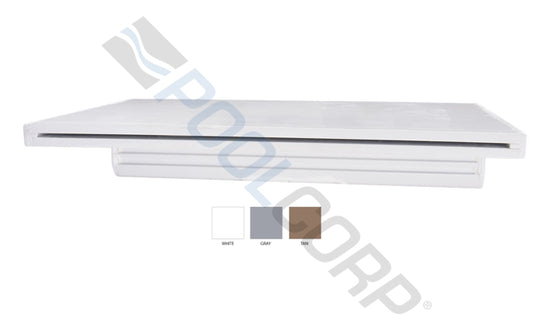 CMP Natural Wonders® 12" White Waterfall with Back Port and 6" Lip