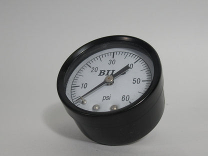 PRESSURE GAUGE 2" DIAL FACE .25"- BACK MOUNT