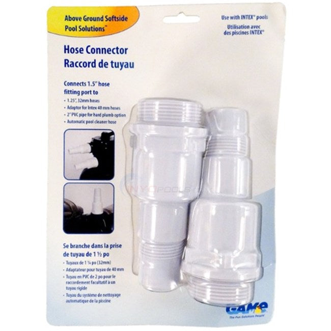GAME INTEX HOSE CONNECTOR 1.5" MPT 2PK