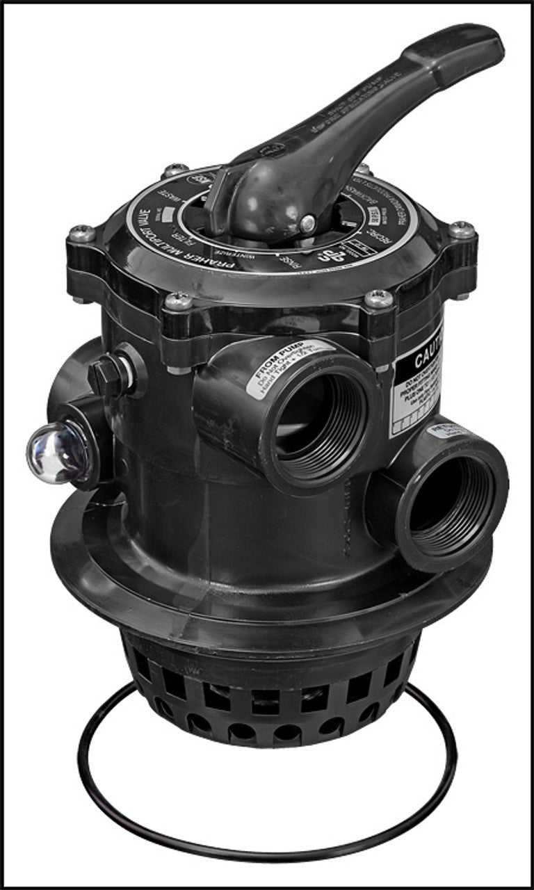 PRAHER 1.5" TM12H8 HAYWARD TOP MOUNT MULTIPORT VALVE CLAMP STYLE