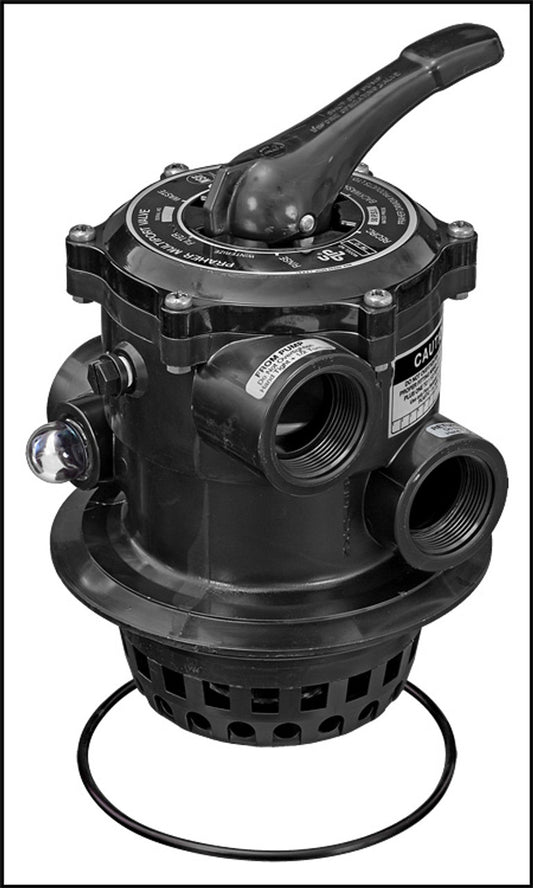 PRAHER 1.5" TM12H8 HAYWARD TOP MOUNT MULTIPORT VALVE CLAMP STYLE