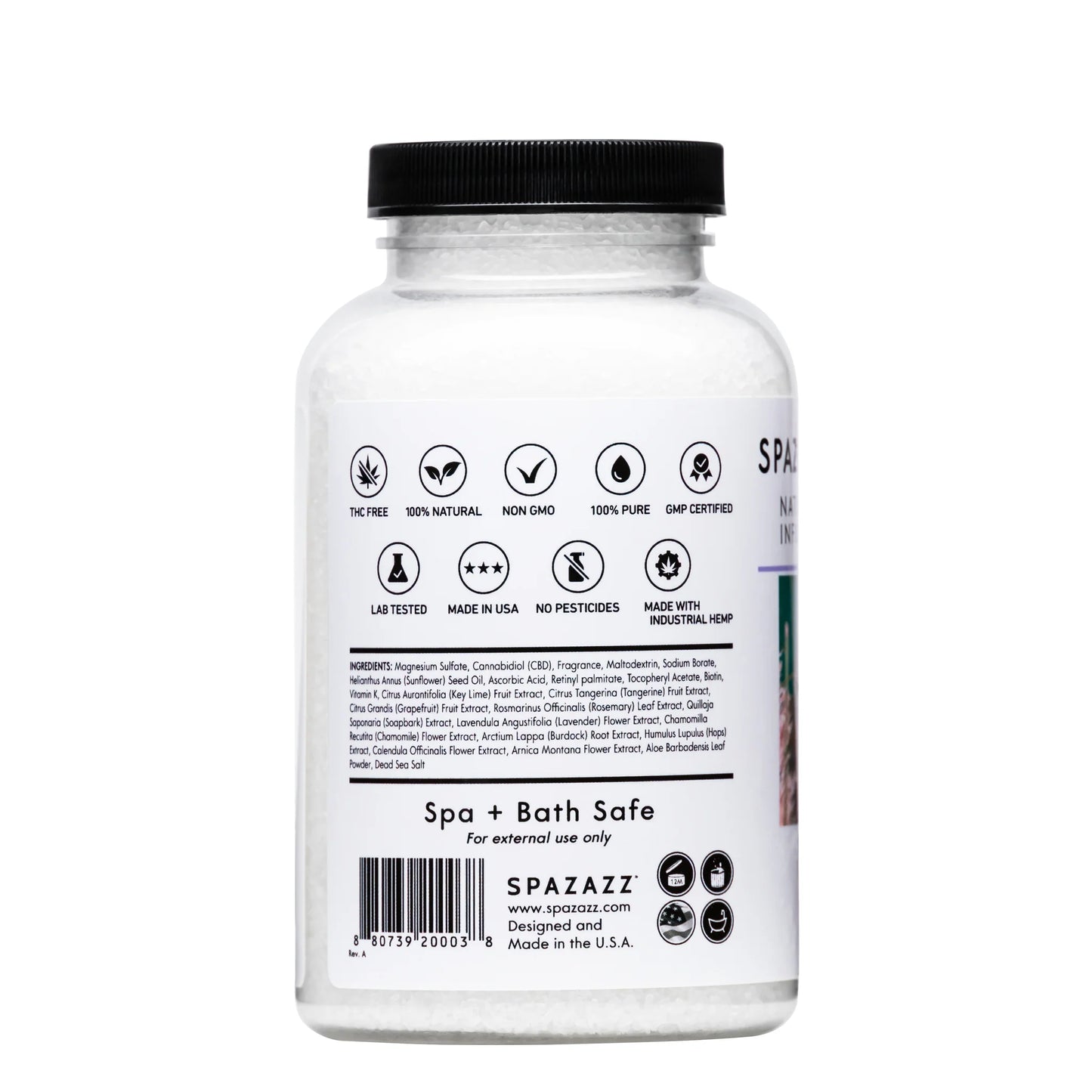 SPAZAZZ LAB-HERB-EASE CBD INFUSED