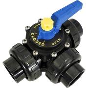 PRAHER 1-1/2" 3PORT VALVE W/UNIONS OV3-1500