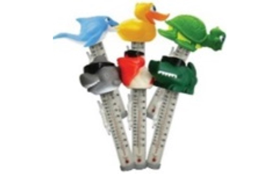 PoolStyle Assorted Floating Animal Thermometer 12 per Case