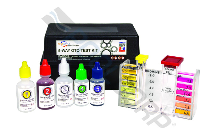PoolStyle Professional Series 5-Way OTO Test Kit in Poly Case