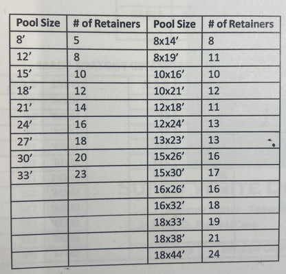 56 " EXTRA HEAVY DUTY HANG BEAD RETAINERS