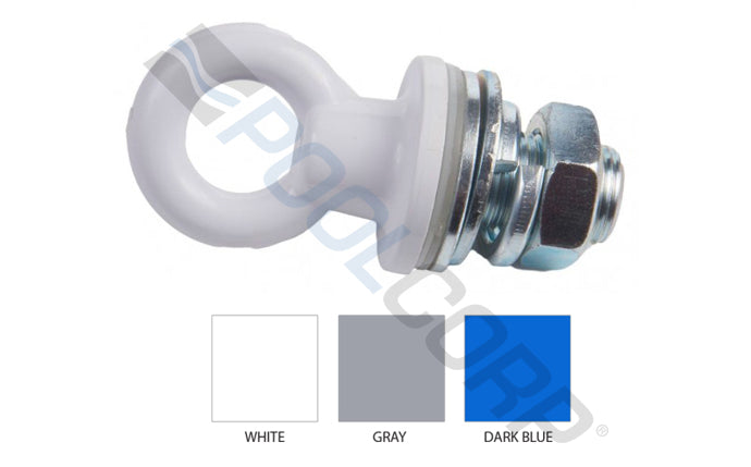 SUPER-PRO WHITE ROPE EYE W/ MALE RECEPTOR