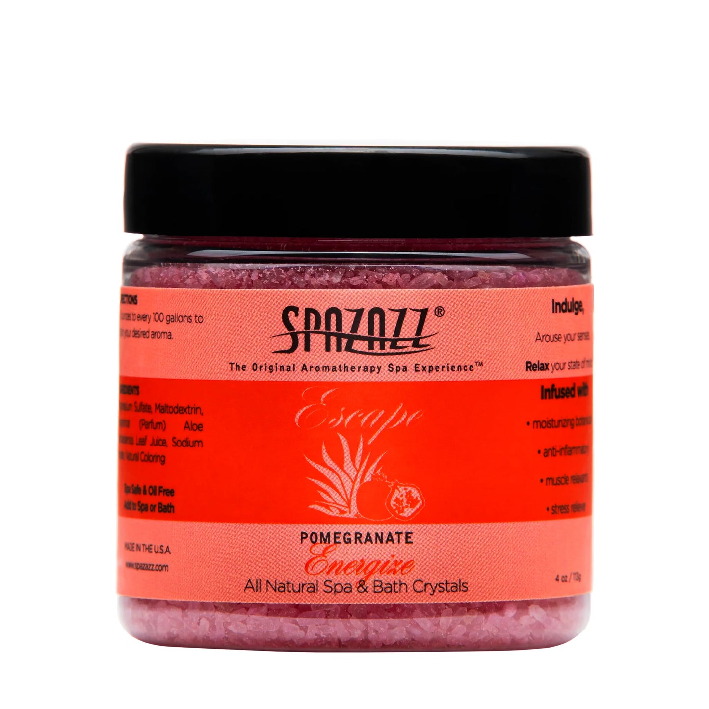 SPAZAZZ - POMOGRANATE- ENERGIZE-ESCAPE