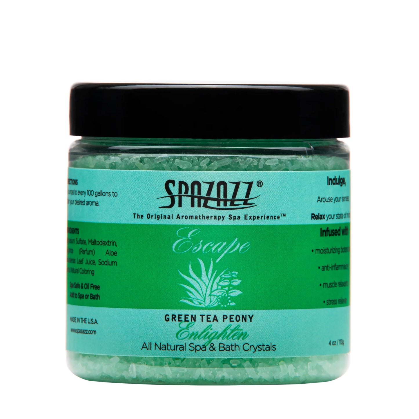 SPAZAZZ - GREEN TEA PEONY- ENLIGHTEN- ESCAPE