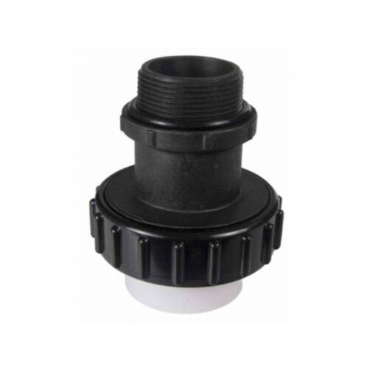 SUPER-PRO 1.5"x 1.5" MPT  BLACK LONG HI-TEMP UNION