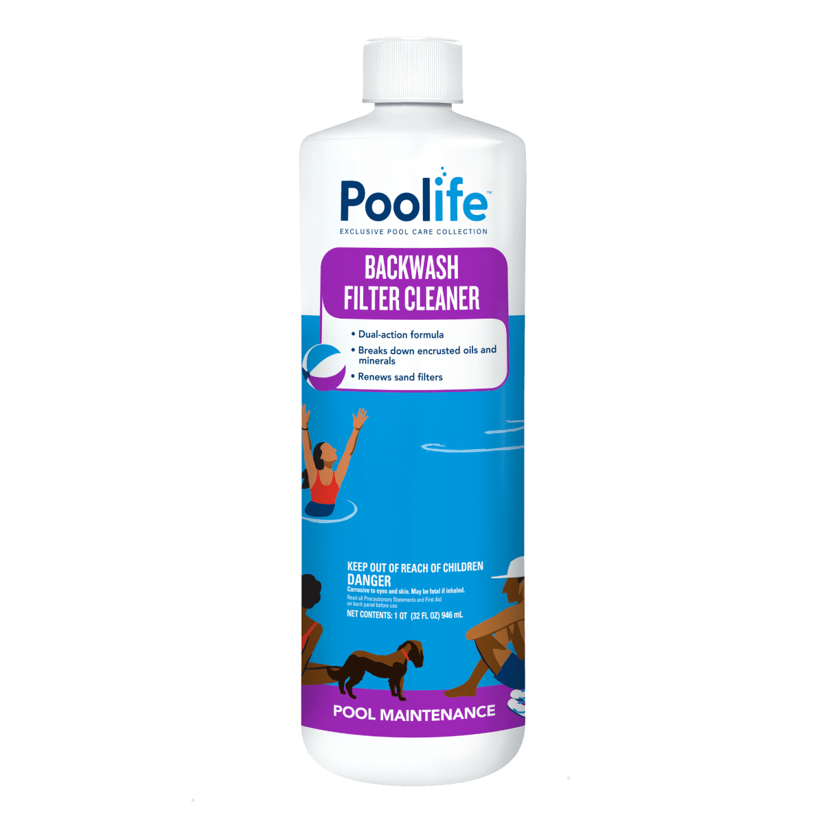 POOLIFE BACKWASH FILTER CLEANER 1QT