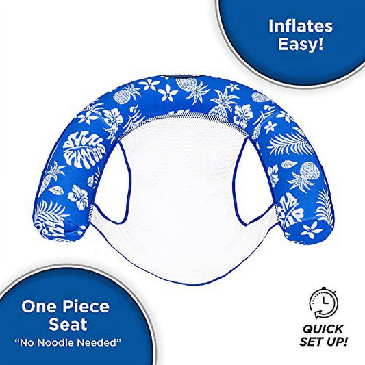 AQUA INFLATABLE MESH NOODLE CHAIR
