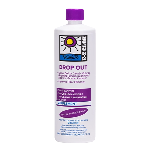 E-Z CLOR DROP OUT FLOCCULANT 1QT (TREATS UP TO 40K)