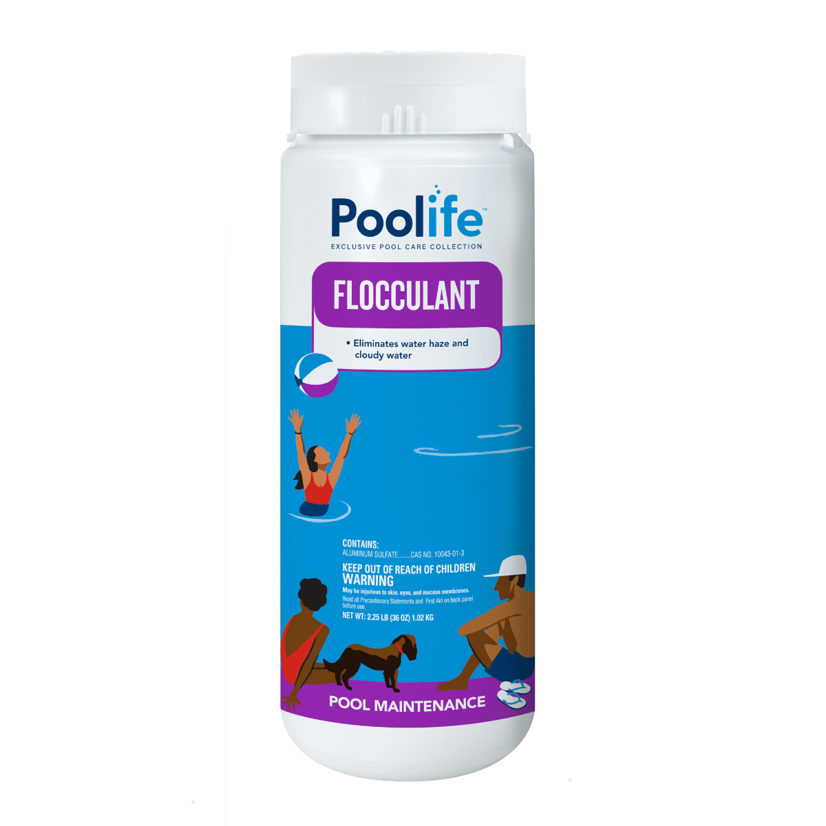 POOLIFE FLOCCULANT 2.25LB (TREATS UP TO 20K)