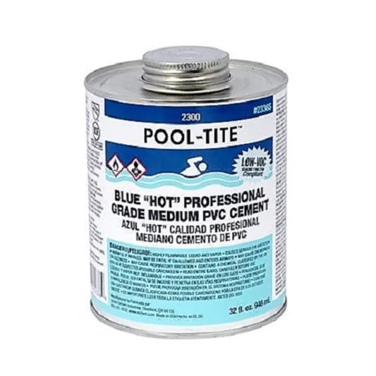 OATEY 4OZ POOL-TITE PVC BLUE CEMENT