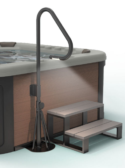 LIFE ESSENTIALS S/S SPA HANDRAIL W/ LED LIGHT