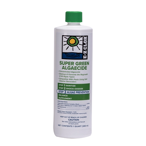 E-Z CLOR SUPER GREEN ALGAECIDE 1QT 23.09% COPPER